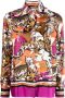 Roberto Cavalli Overhemd met luipaardprint Wit - Thumbnail 1