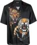Roberto Cavalli Overhemd met tijgerprint Zwart - Thumbnail 1