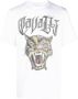 Roberto Cavalli T-shirt met panterprint Wit - Thumbnail 1