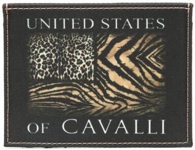 Roberto Cavalli Pasjeshouder met dierenprint Zwart