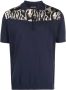 Roberto Cavalli Poloshirt met luipaardprint Blauw - Thumbnail 1