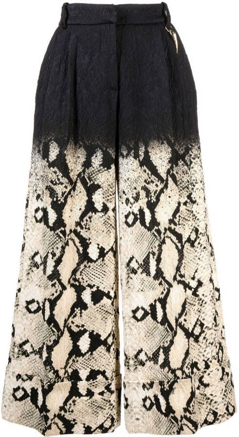Roberto Cavalli Broek met wijde pijpen Zwart
