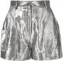 Roberto Cavalli Shorts met zilveren kalfshaar - Thumbnail 1