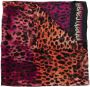 Roberto Cavalli Sjaal met luipaardprint Roze - Thumbnail 1