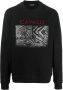 Roberto Cavalli Sweater met logoprint Zwart - Thumbnail 1