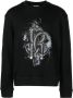Roberto Cavalli Sweater met slangenprint Zwart - Thumbnail 1