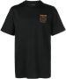 Roberto Cavalli T-shirt met borduurwerk Zwart - Thumbnail 1