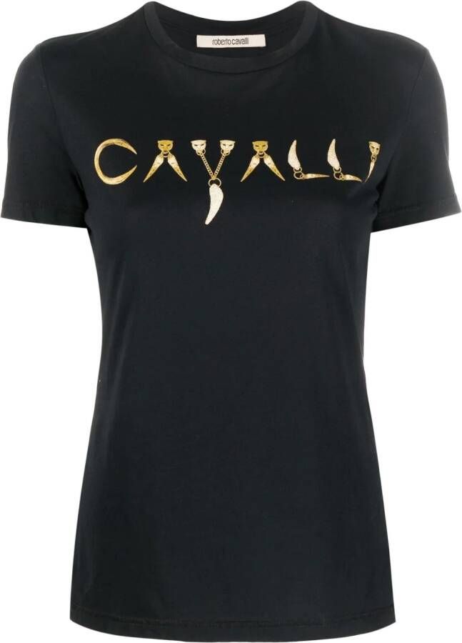 Roberto Cavalli T-shirt met logoprint 05051
