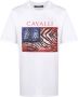 Roberto Cavalli T-shirt met logoprint Wit - Thumbnail 1