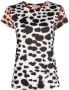 Roberto Cavalli T-shirt met luipaardprint Wit - Thumbnail 1