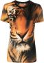 Roberto Cavalli T-shirt met tijgerprint Bruin - Thumbnail 1