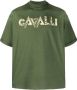 Roberto Cavalli T-shirt met zebraprint Groen - Thumbnail 1
