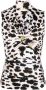 Roberto Cavalli Top met luipaardprint Beige - Thumbnail 1