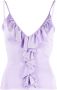 Roberto Cavalli Top met ruches Paars - Thumbnail 1