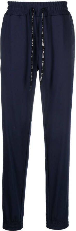 Roberto Cavalli Trainingsbroek met monogram Blauw