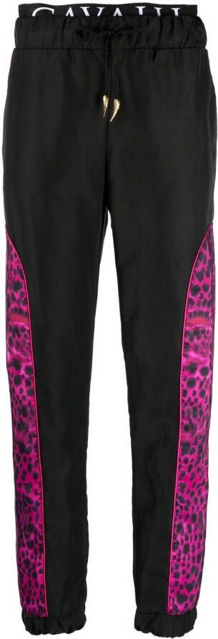 Roberto Cavalli Trainingsbroek met print Zwart