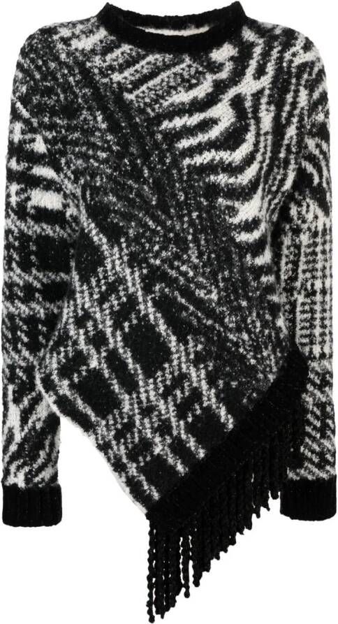 Roberto Cavalli Trui met asymmetrische afwerking Zwart