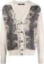 Roberto Cavalli Vest met slangenprint Beige - Thumbnail 1