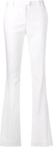 Roberto Cavalli witte high waist broek met uitlopende pijpen