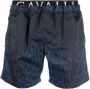 Roberto Cavalli Zwembroek met luipaardprint Blauw - Thumbnail 1