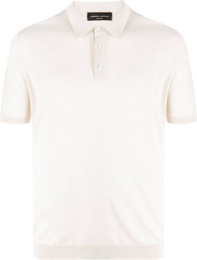 Roberto Collina Katoenen poloshirt Beige