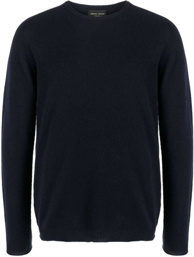 Roberto Collina Fijngebreide sweater Blauw