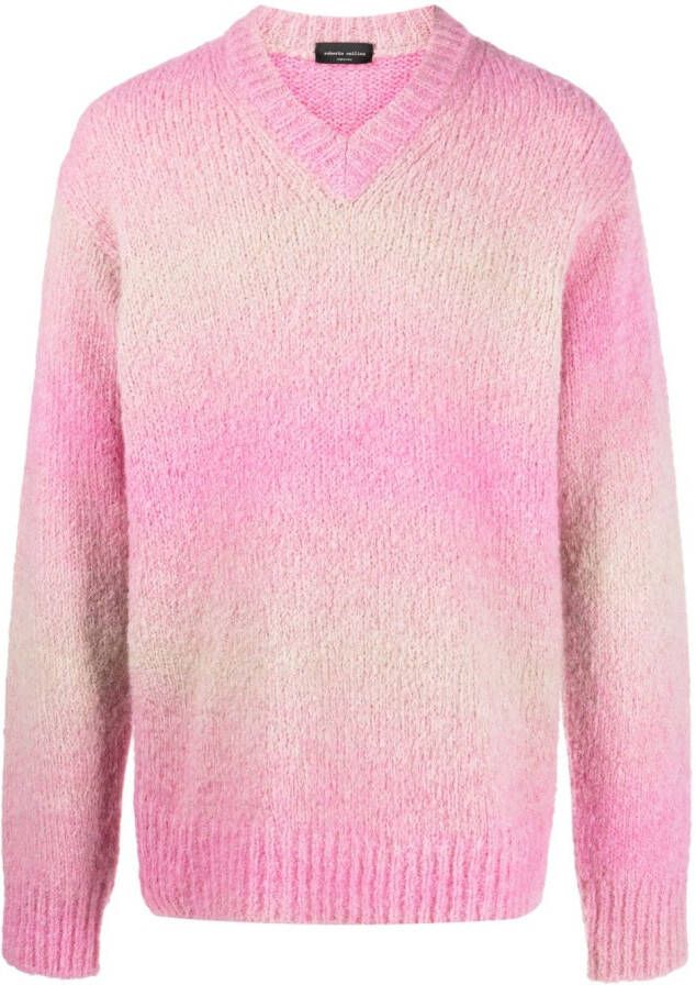 Roberto Collina Sweaters met kleurverloop Roze
