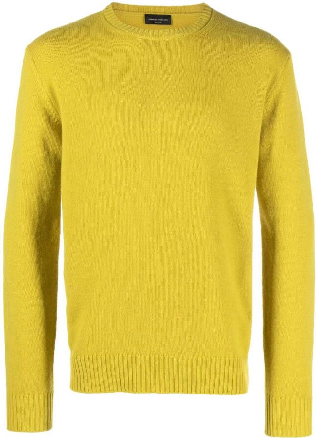 Roberto Collina Kasjmier trui Geel