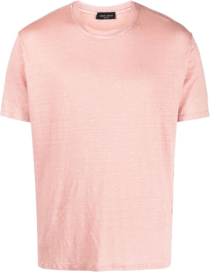 Roberto Collina Mélange T-shirt Roze