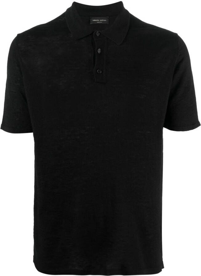 Roberto Collina Poloshirt Zwart