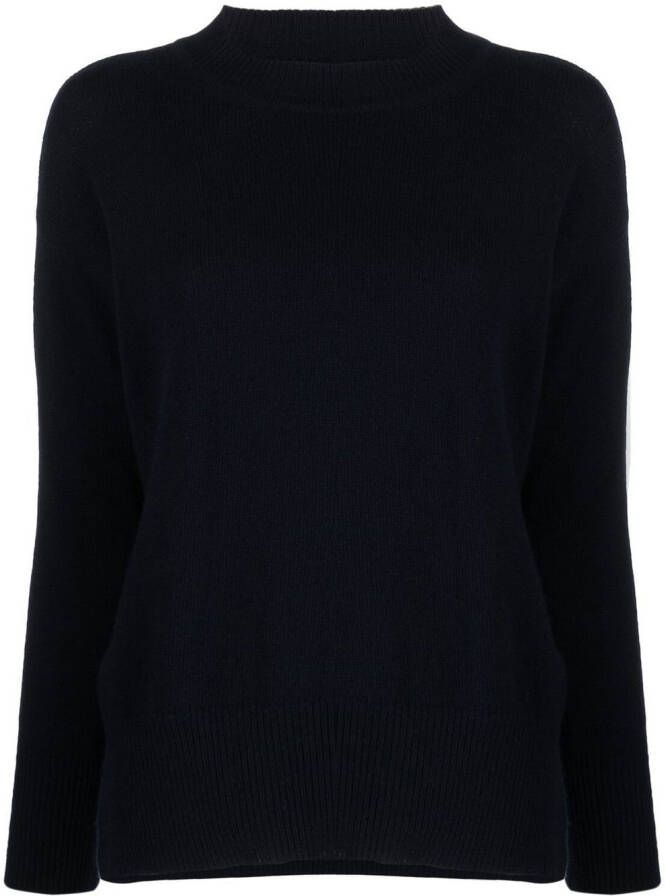 Roberto Collina Trui met zijsplit Blauw