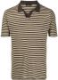 Roberto Collina Gestreept poloshirt Bruin - Thumbnail 1