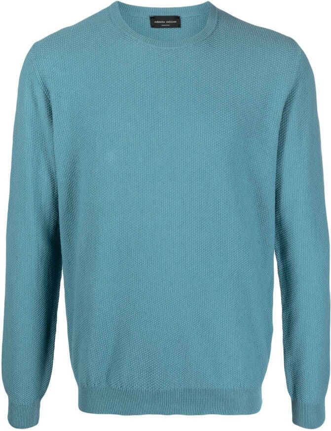 Roberto Collina Sweater met lange mouwen Blauw
