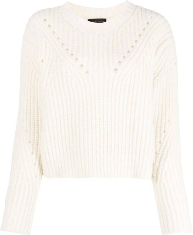 Roberto Collina Trui met ronde hals Beige