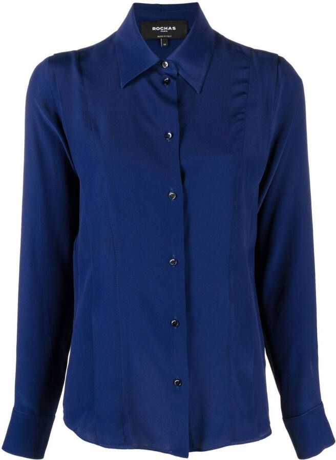 Rochas Button-up blouse Blauw