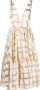 Rochas Flared midi-jurk Wit - Thumbnail 1