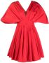 Rochas Mini-jurk met pofmouwen Rood - Thumbnail 1