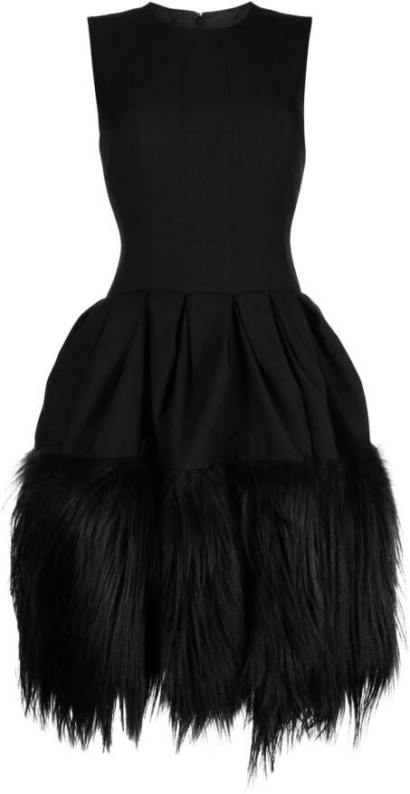Rochas Mouwloze mini-jurk Zwart