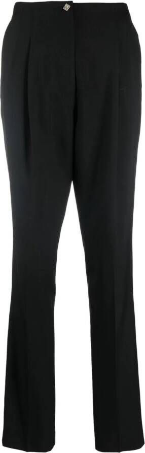 Rochas Pantalon met geplooid detail Zwart