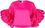 Rochas Top met ruchemouwen Roze - Thumbnail 1