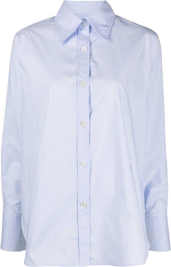 Rodebjer Button-up blouse Blauw