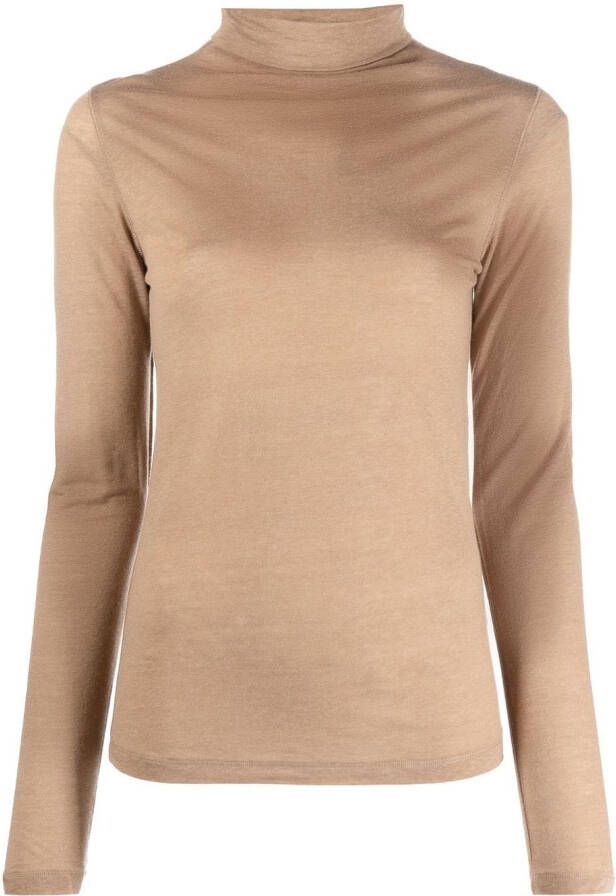 Rodebjer Fijngebreide coltrui Beige