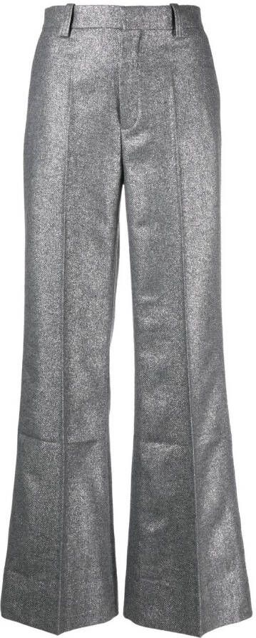 Rodebjer High waist broek Zilver