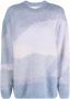 Rodebjer Intarsia trui Paars - Thumbnail 1