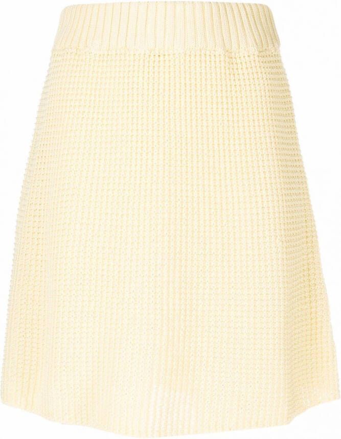 Rodebjer Rok met elastische taille Geel