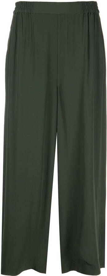 Rodebjer Broek met wijde pijpen Groen