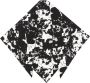 Rodebjer Sjaal met abstracte print Zwart - Thumbnail 1