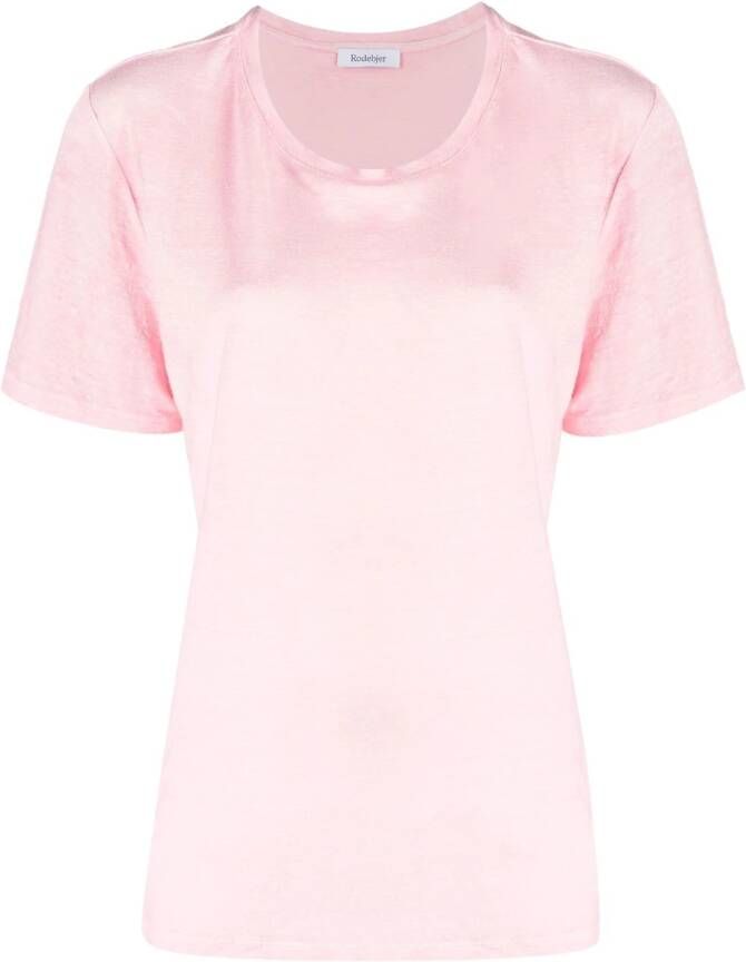 Rodebjer T-shirt met ronde hals Roze
