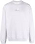 Róhe Sweater met logoprint Grijs - Thumbnail 1