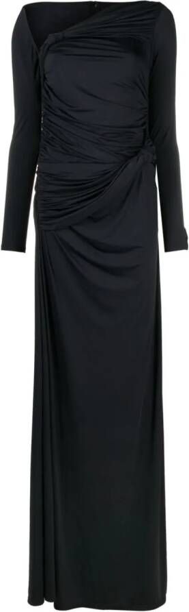 Rokh Asymmetrische maxi-jurk Zwart